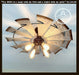 Farmhouse Windmill Light Fixture Flush Mount Ceiling Light 30" - Sweatfully