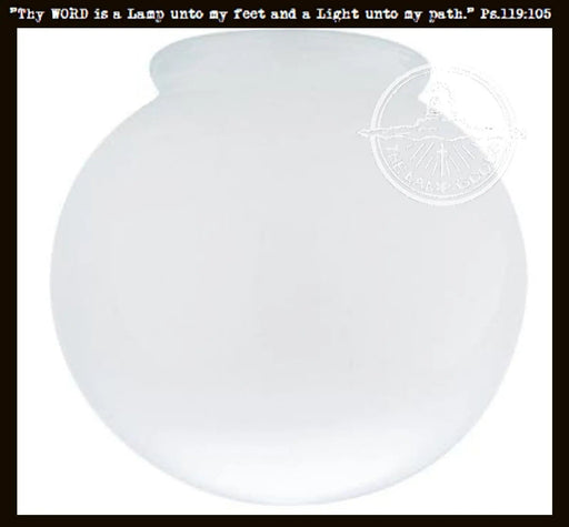 6" Milk Glass Replacement Globe - Sweatfully