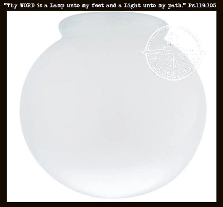 6" Milk Glass Replacement Globe - Sweatfully