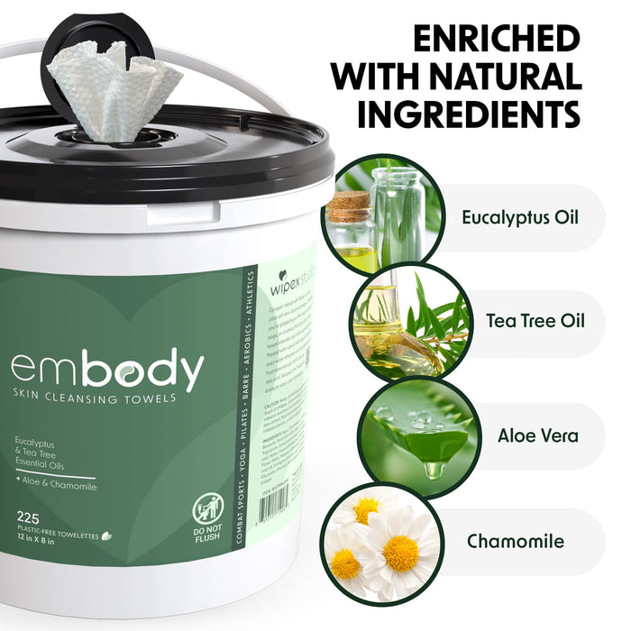 Embody™ Natural Body Wipes 350ct Mega Roll | Premium Hygiene for Active Lifestyles - Sweatfully